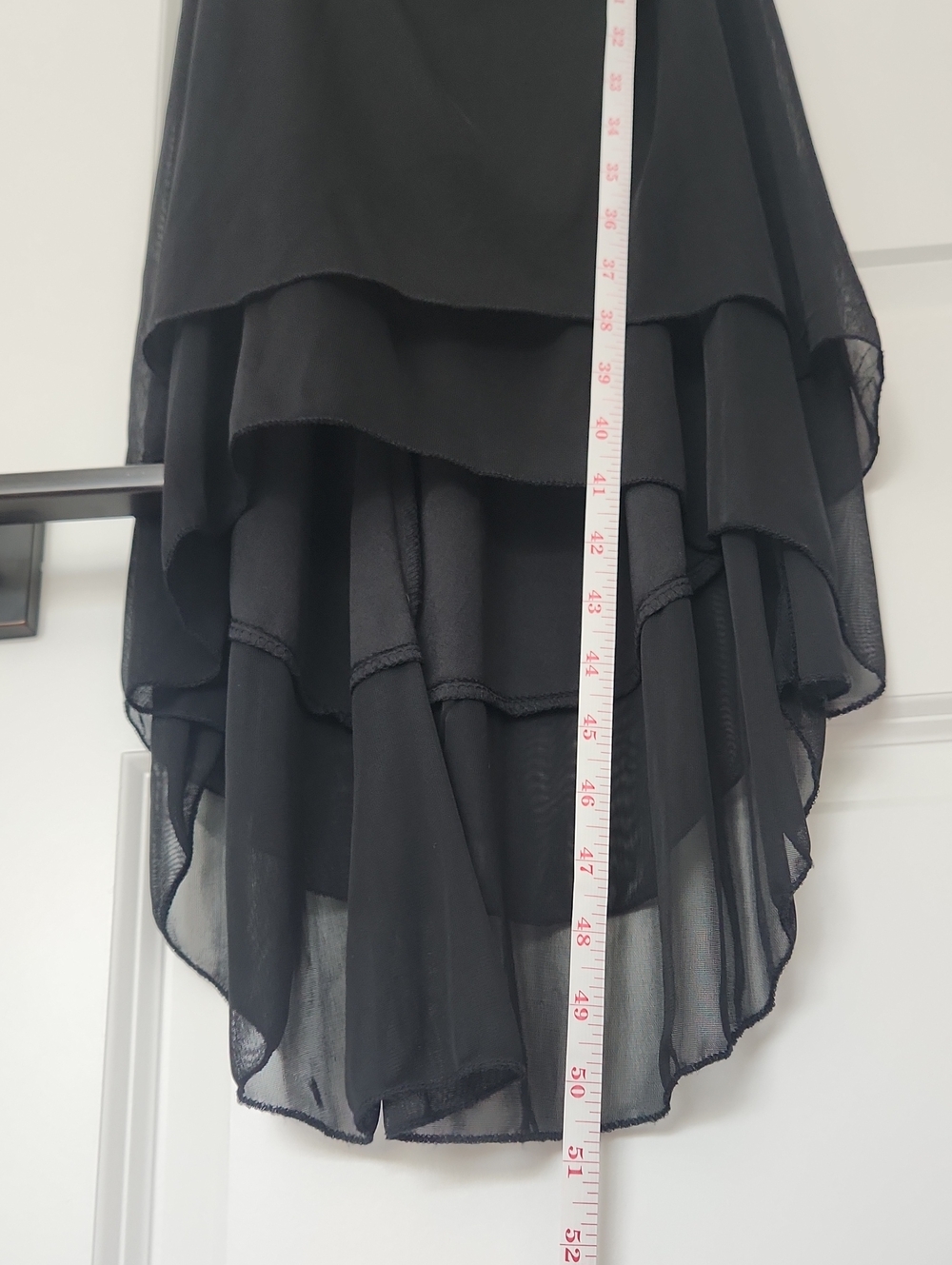 Ruby Rox Vintage 90s Y2k Black Ruched High Low Cocktail Dress Small - Picture 6 of 9